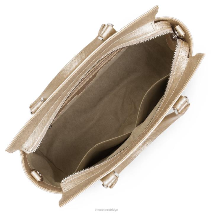 kadınlar çanta Saffiano intemporel Şampanya Lancaster Paris çanta H0LP3724