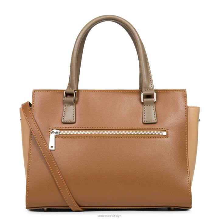 kadınlar çanta Saffiano intemporel deve-çıplak-vizon Lancaster Paris çanta H0LP3728