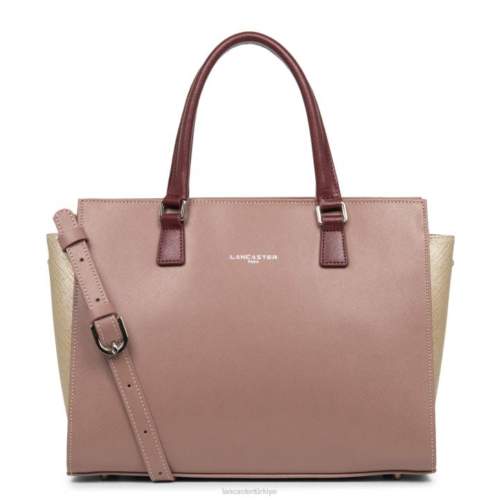 kadınlar çanta Saffiano intemporel gül antika-şampanya-bordo Lancaster Paris çanta H0LP3164