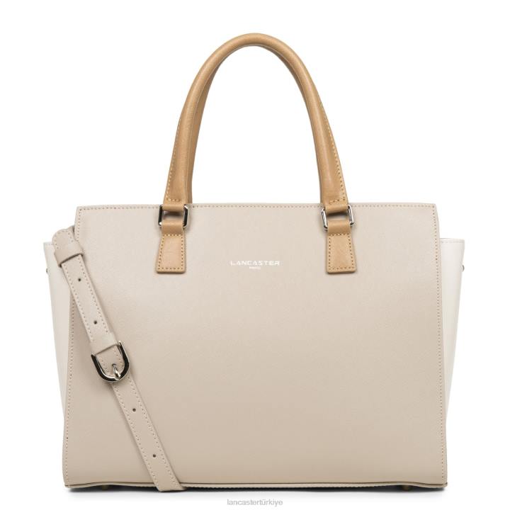 kadınlar çanta Saffiano intemporel galet rose-ekru-çıplak Lancaster Paris çanta H0LP3166