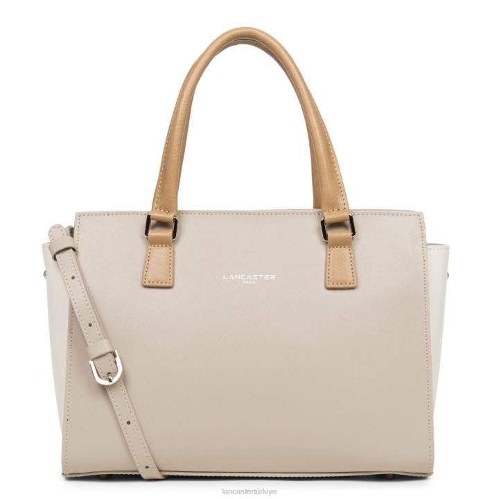 kadınlar çanta Saffiano intemporel galet rose-ekru-çıplak Lancaster Paris çanta H0LP3725