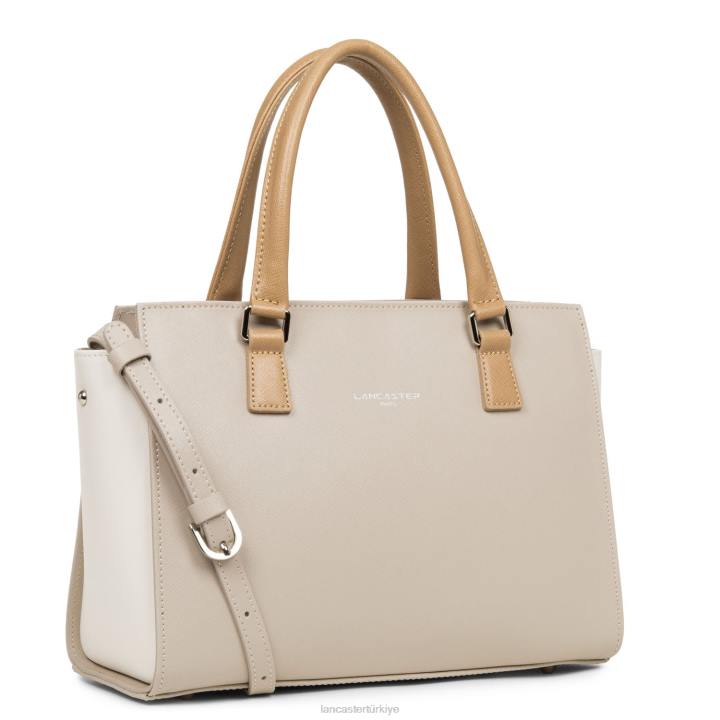 kadınlar çanta Saffiano intemporel galet rose-ekru-çıplak Lancaster Paris çanta H0LP3725