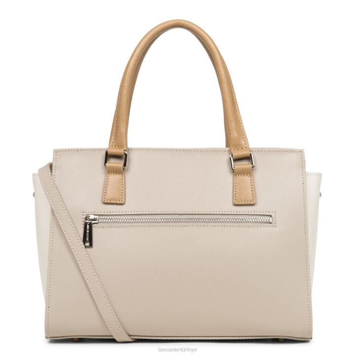 kadınlar çanta Saffiano intemporel galet rose-ekru-çıplak Lancaster Paris çanta H0LP3725