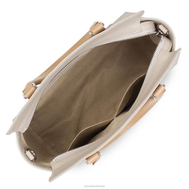 kadınlar çanta Saffiano intemporel galet rose-ekru-çıplak Lancaster Paris çanta H0LP3725