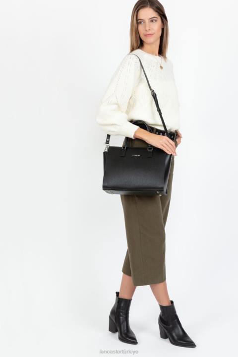 kadınlar çanta Saffiano intemporel kara Lancaster Paris çanta H0LP3159