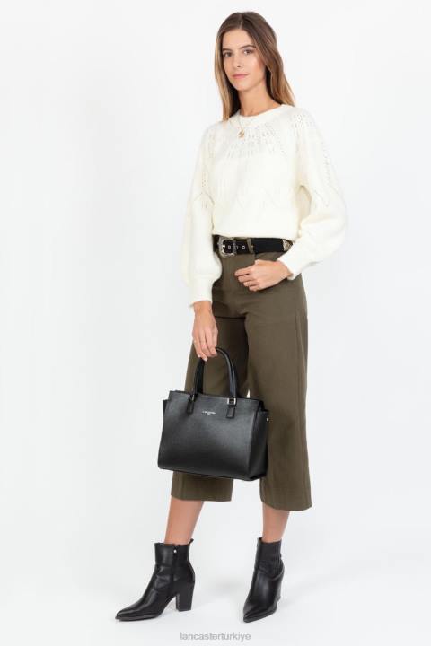 kadınlar çanta Saffiano intemporel kara Lancaster Paris çanta H0LP3159