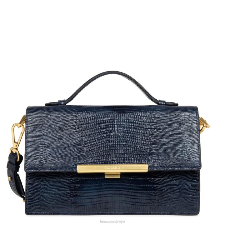 kadınlar çanta egzotik lee bleu fonce-lezard Lancaster Paris çanta H0LP3351