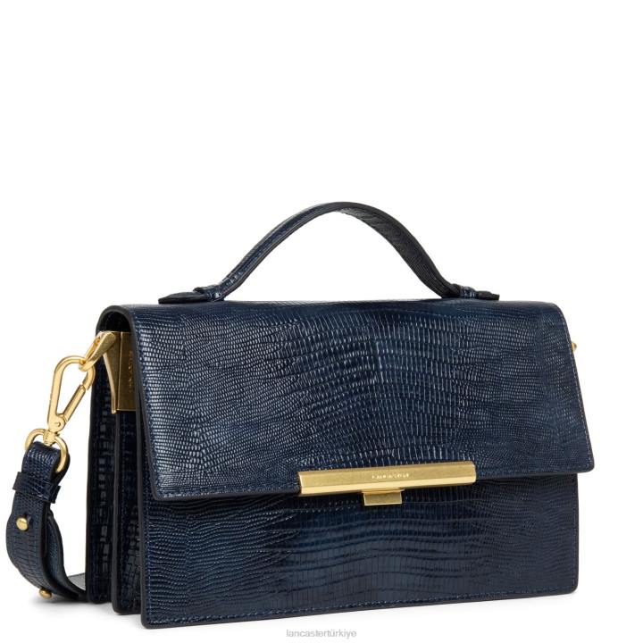 kadınlar çanta egzotik lee bleu fonce-lezard Lancaster Paris çanta H0LP3351