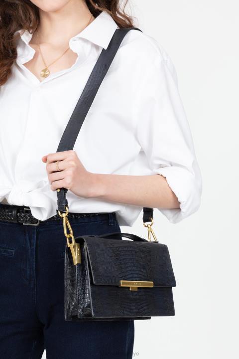 kadınlar çanta egzotik lee bleu fonce-lezard Lancaster Paris çanta H0LP3351