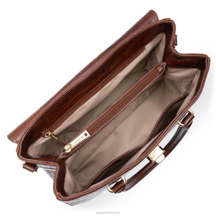 kadınlar çanta egzotik lezard & croco cn chataigne Lancaster Paris çanta H0LP3271