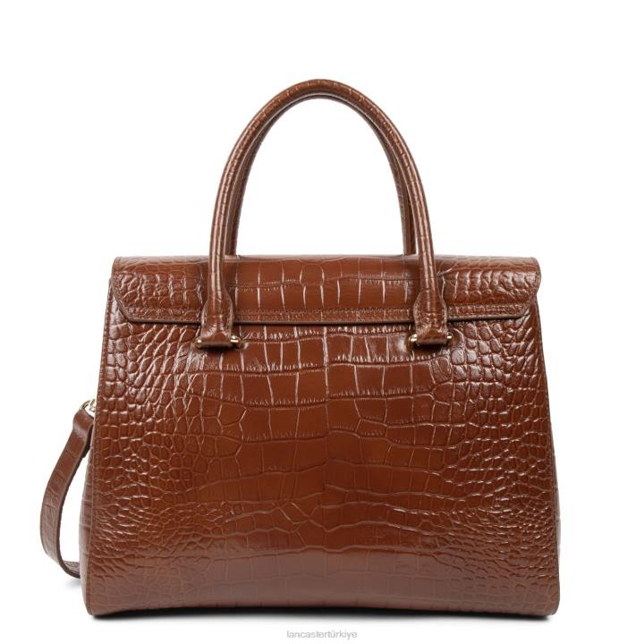 kadınlar çanta egzotik lezard & croco cn karamel Lancaster Paris çanta H0LP3266