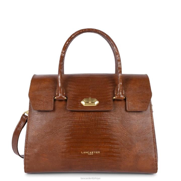 kadınlar çanta egzotik lezard & croco cn konyak-lezard Lancaster Paris çanta H0LP3268