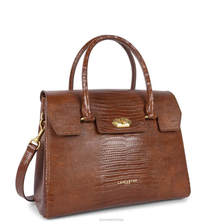 kadınlar çanta egzotik lezard & croco cn konyak-lezard Lancaster Paris çanta H0LP3268