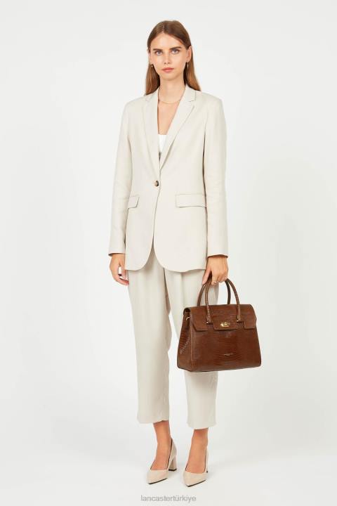 kadınlar çanta egzotik lezard & croco cn konyak-lezard Lancaster Paris çanta H0LP3268