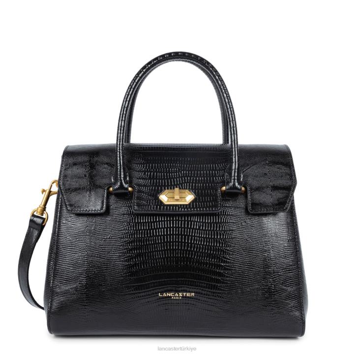 kadınlar çanta egzotik lezard & croco cn noir-lezard Lancaster Paris çanta H0LP3267