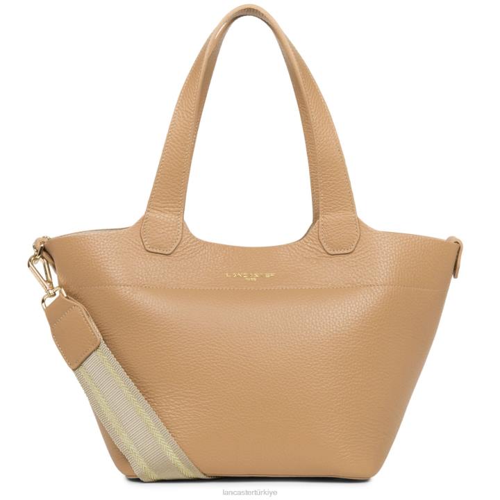 kadınlar çanta foulonne çift doğal-bej Lancaster Paris çanta H0LP3679