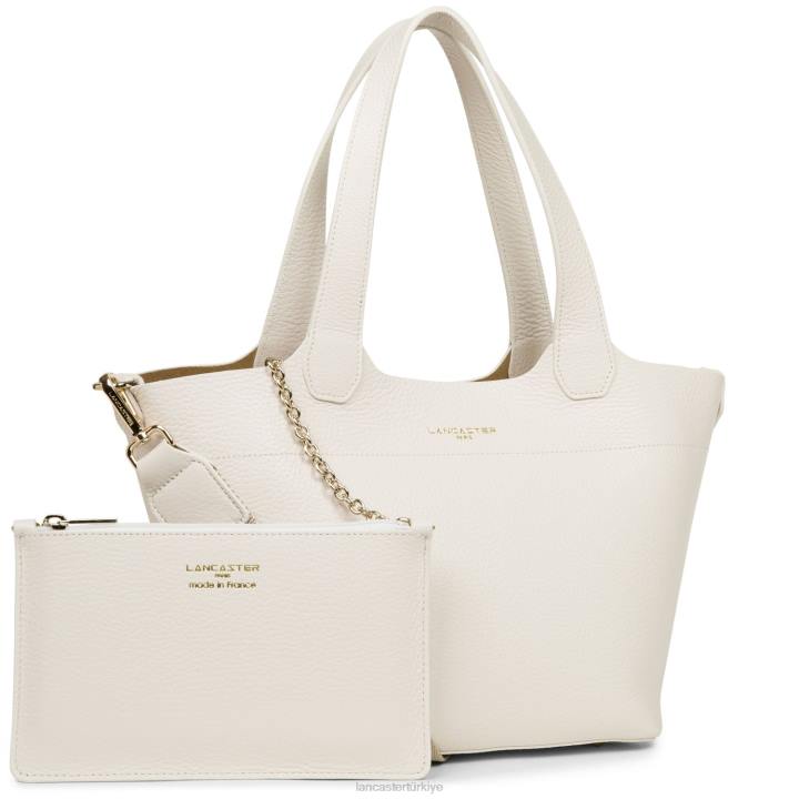 kadınlar çanta foulonne çift ekru-veya- Lancaster Paris çanta H0LP3678