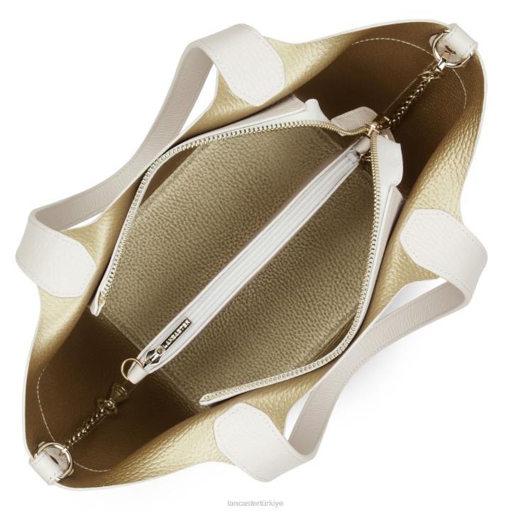 kadınlar çanta foulonne çift ekru-veya- Lancaster Paris çanta H0LP3678