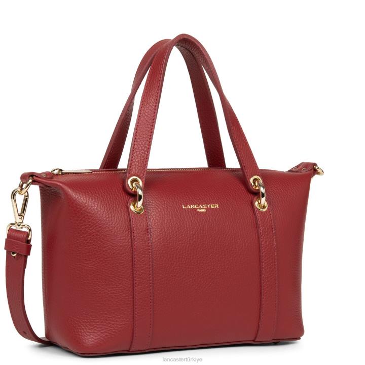 kadınlar çanta foulonne çift kızarık karmin Lancaster Paris çanta H0LP3381