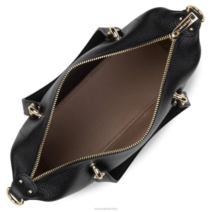 kadınlar çanta foulonne çift noir-in-çıplak Lancaster Paris çanta H0LP3378