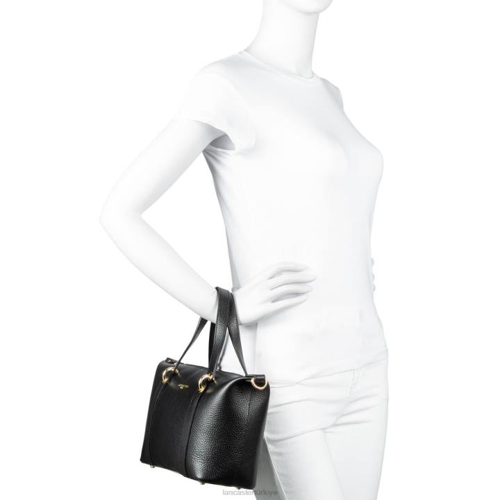 kadınlar çanta foulonne çift noir-in-çıplak Lancaster Paris çanta H0LP3378