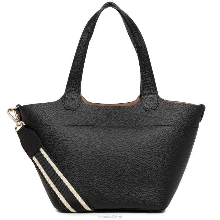 kadınlar çanta foulonne çift noir-in-çıplak Lancaster Paris çanta H0LP3674