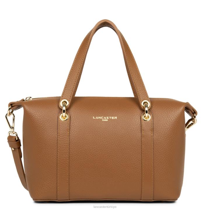 kadınlar çanta foulonne çift turuncu deve Lancaster Paris çanta H0LP3380