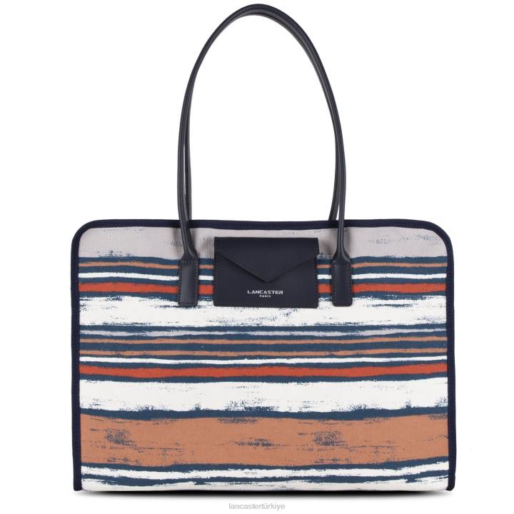 kadınlar çanta gerçek provencal mavi ışınlar Lancaster Paris çanta H0LP3630
