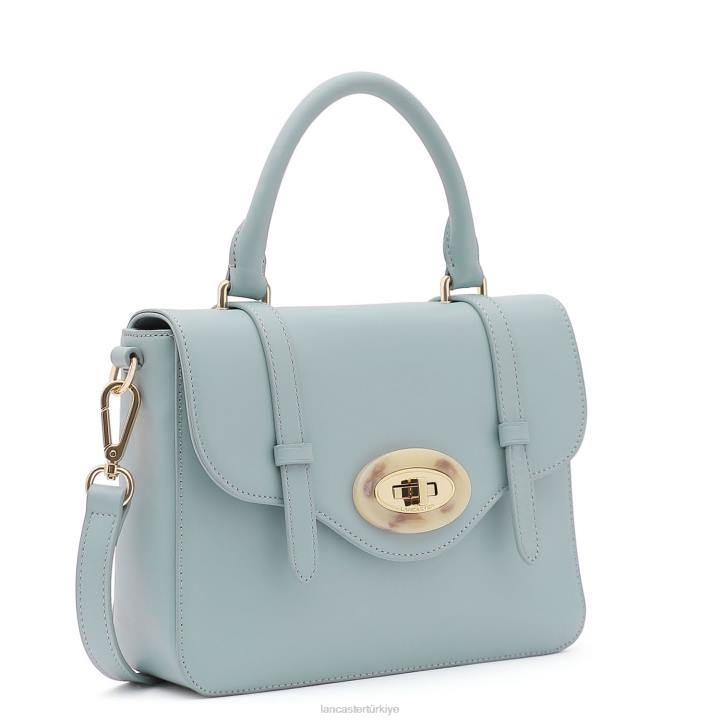 kadınlar çanta mermer dokunuşu mavi cendre Lancaster Paris çanta H0LP4251