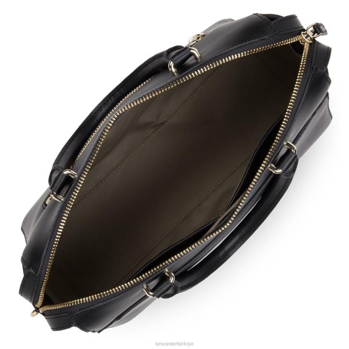 kadınlar çanta pürüzsüz veya hafif kara Lancaster Paris çanta H0LP3073
