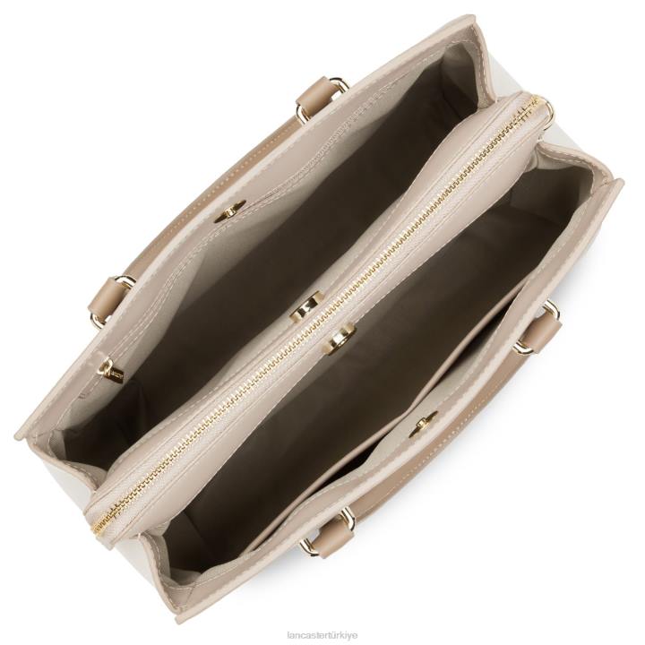 kadınlar çanta pürüzsüz veya yeni galet rose-ekru-çıplak Lancaster Paris çanta H0LP3100