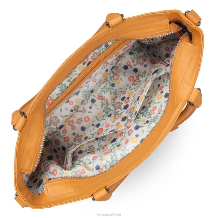 kadınlar çanta yumuşak vintage Safran Lancaster Paris çanta H0LP3390