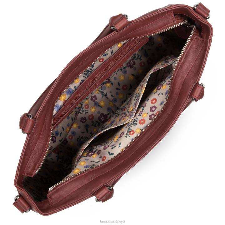 kadınlar çanta yumuşak vintage bordo Lancaster Paris çanta H0LP3389
