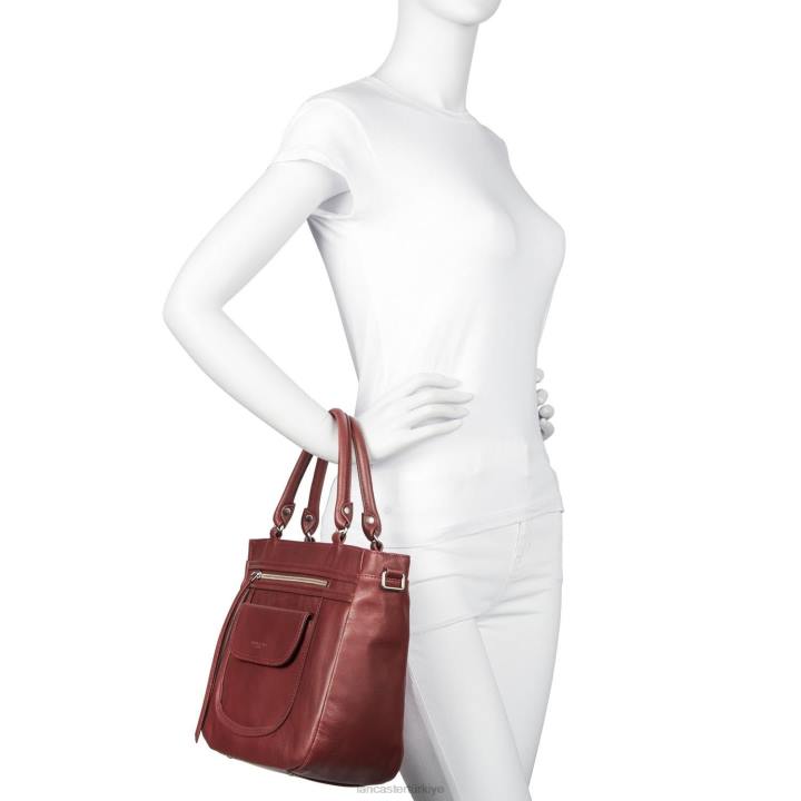 kadınlar çanta yumuşak vintage bordo Lancaster Paris çanta H0LP3389