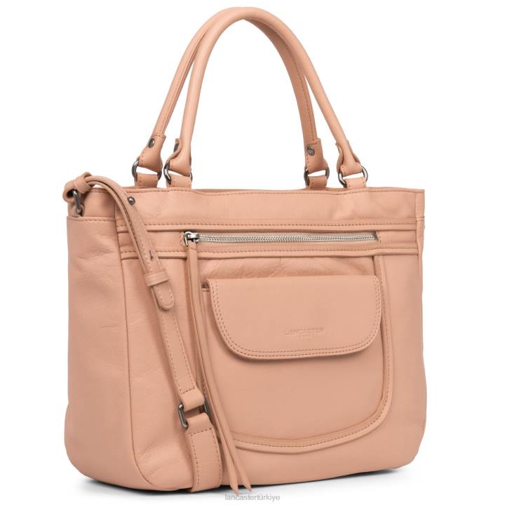 kadınlar çanta yumuşak vintage çıplak gül Lancaster Paris çanta H0LP3384