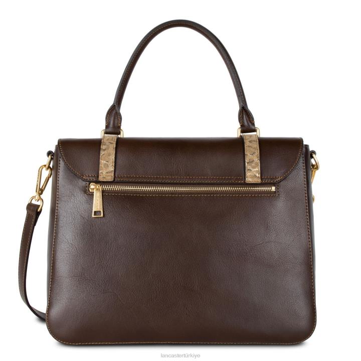 kadınlar büyük çanta efsanesi kestane pitonu Lancaster Paris çanta H0LP2878