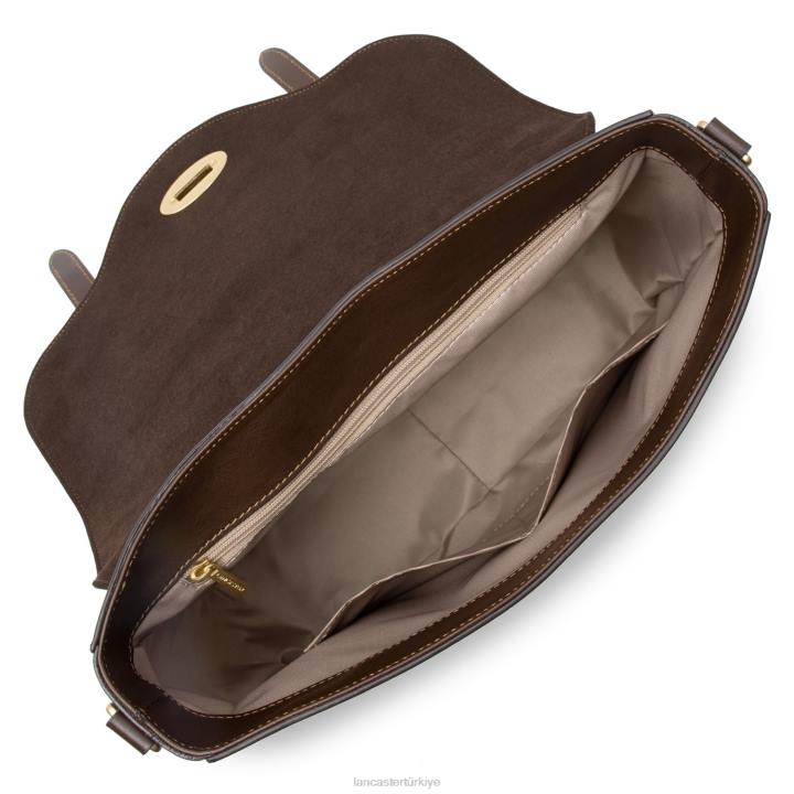 kadınlar büyük çanta efsanesi kestane pitonu Lancaster Paris çanta H0LP2878
