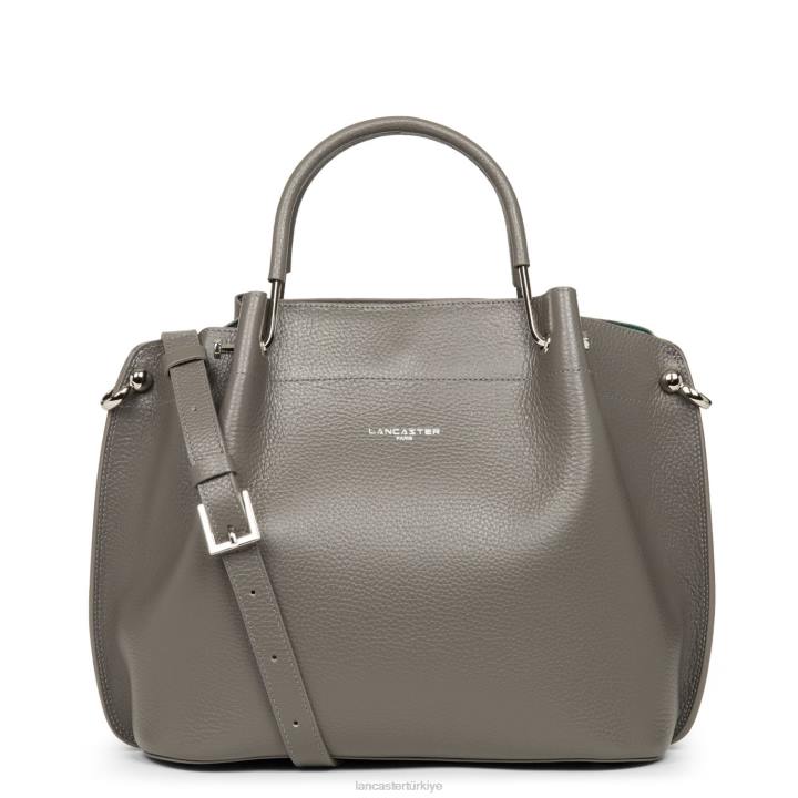 kadınlar büyük çanta foulonne çift gris-in-vert paon Lancaster Paris çanta H0LP2941