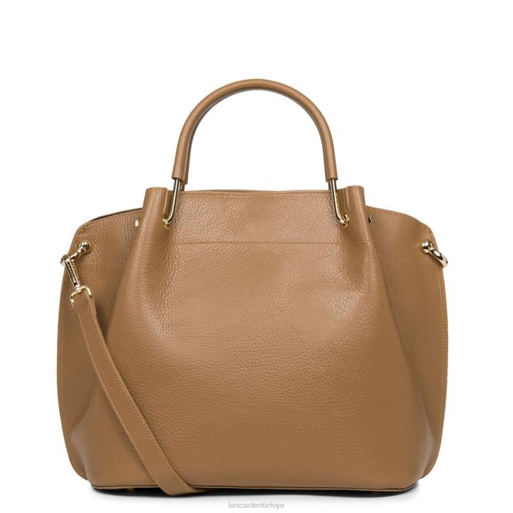 kadınlar büyük çanta foulonne çift kara deve Lancaster Paris çanta H0LP2940