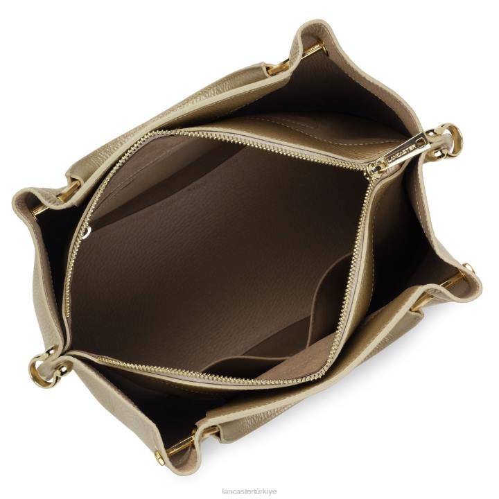 kadınlar büyük çanta foulonne çift çıplak şampanya Lancaster Paris çanta H0LP2934