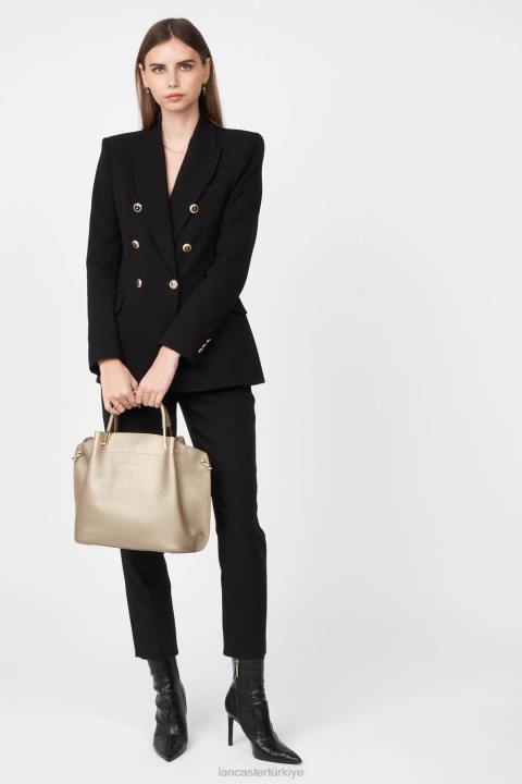 kadınlar büyük çanta foulonne çift çıplak şampanya Lancaster Paris çanta H0LP2934