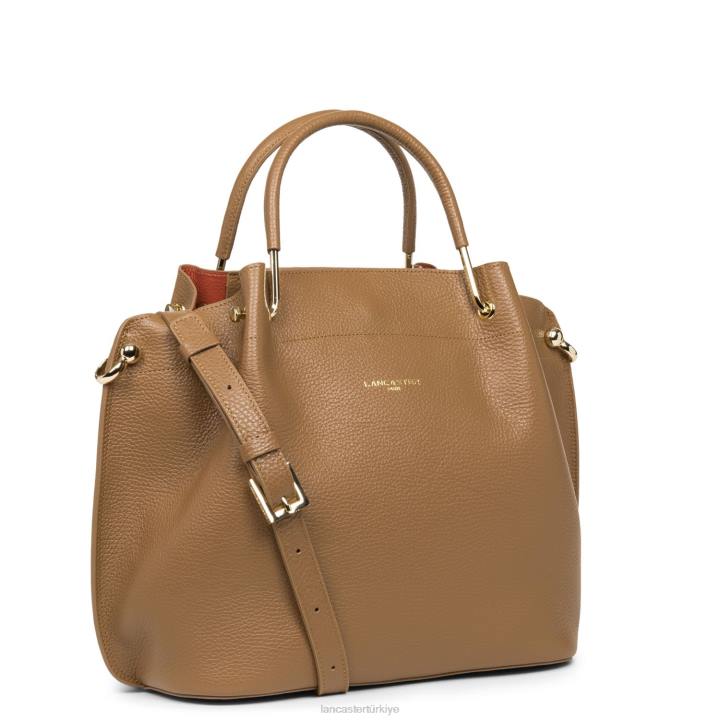 kadınlar büyük çanta foulonne çift potirondaki deve Lancaster Paris çanta H0LP2932