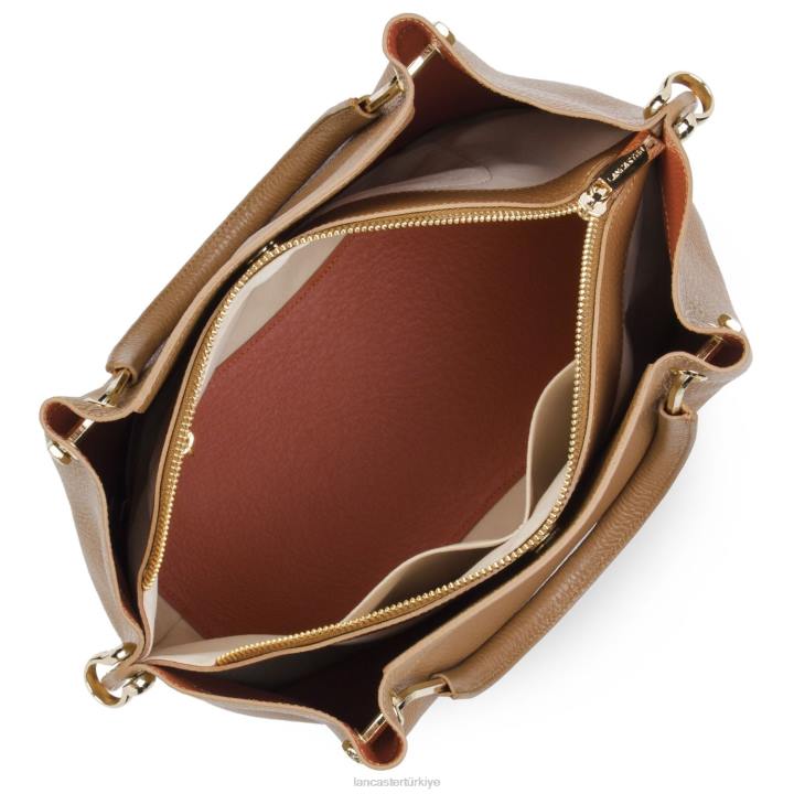 kadınlar büyük çanta foulonne çift potirondaki deve Lancaster Paris çanta H0LP2932