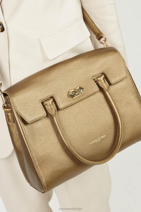kadınlar büyük çanta foulonne milano altın antika Lancaster Paris çanta H0LP358