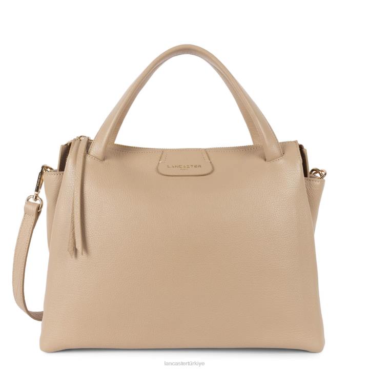 kadınlar büyük çanta kumul bej fonce Lancaster Paris çanta H0LP2608