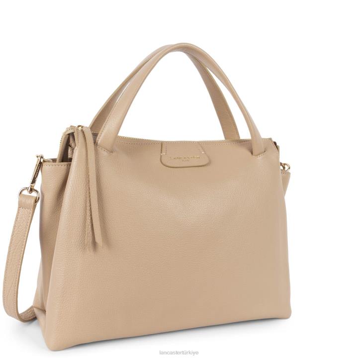 kadınlar büyük çanta kumul bej fonce Lancaster Paris çanta H0LP2608