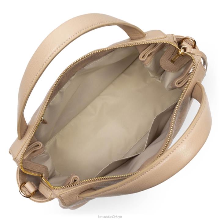kadınlar büyük çanta kumul bej fonce Lancaster Paris çanta H0LP2608