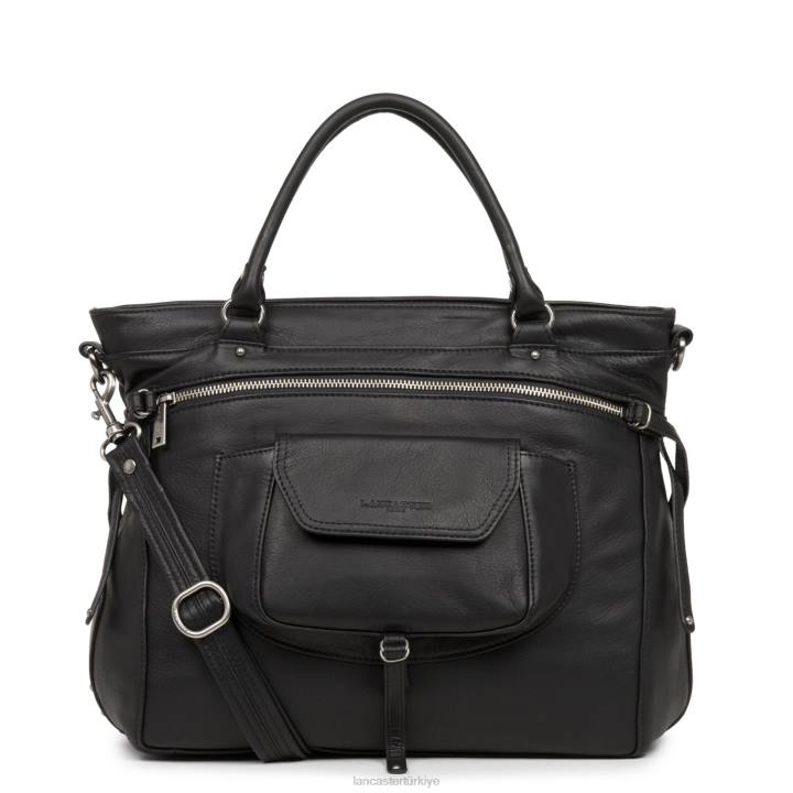 kadınlar büyük çanta yumuşak vintage nova kara Lancaster Paris çanta H0LP3001