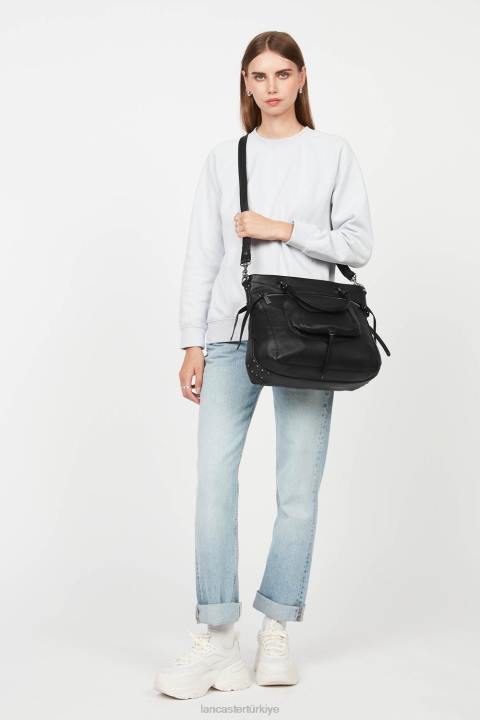 kadınlar büyük çanta yumuşak vintage nova kara Lancaster Paris çanta H0LP3001