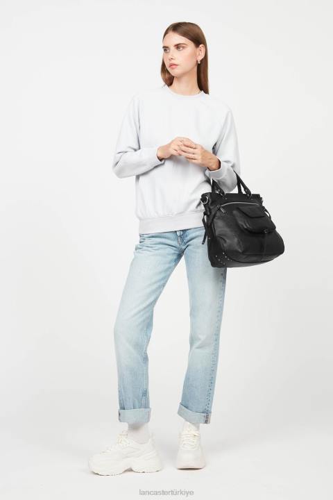 kadınlar büyük çanta yumuşak vintage nova kara Lancaster Paris çanta H0LP3001